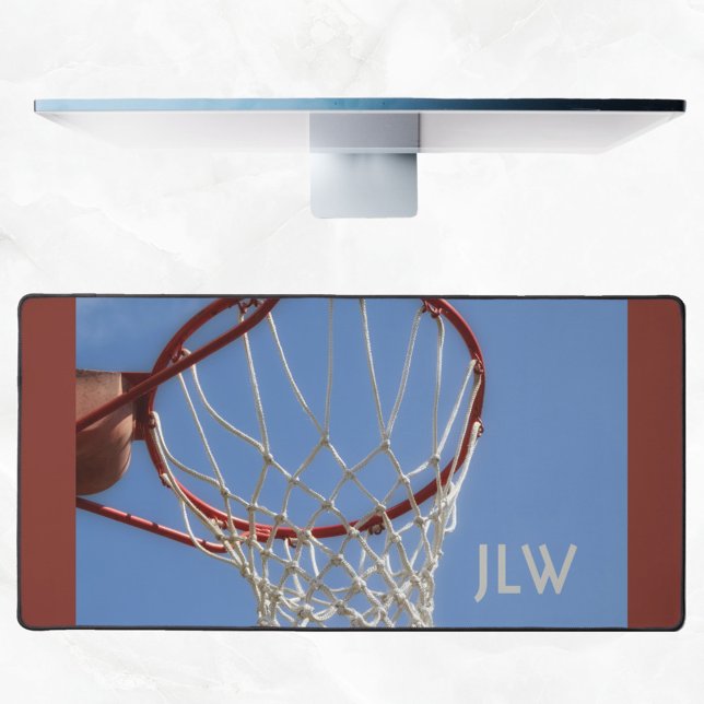 Basketball Hoop Sports Blue Sky Photographic Desk Mat (Creator Uploaded)
