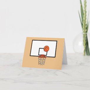 Basketball Hoop Thank You Card