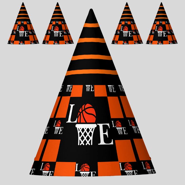 Basketball Hoops, Basketball Player Birthday Party Hat (Creator Uploaded)