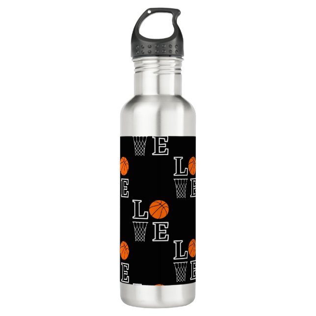 Basketball Hoops, Basketball Player Gift        710 Ml Water Bottle (Front)