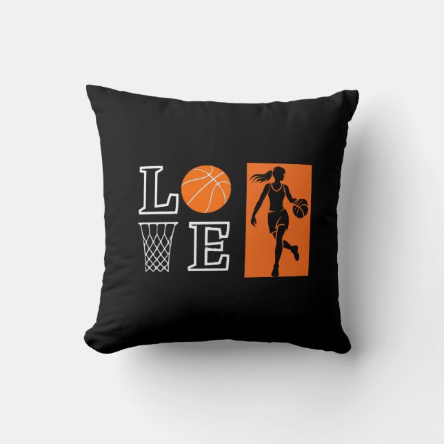 Basketball Hoops, Basketball Player Gift           Cushion (Front)