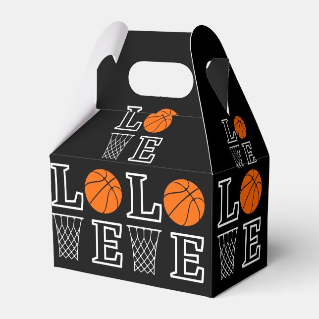 Basketball Hoops, Basketball Player Gift           Favour Box (Front Side)