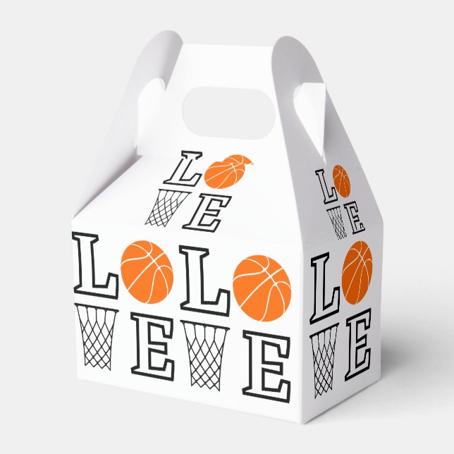 Basketball Hoops, Basketball Player Gift           Favour Box (Front Side)