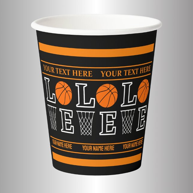Basketball Hoops, Basketball Player Gift Paper Cups (Creator Uploaded)