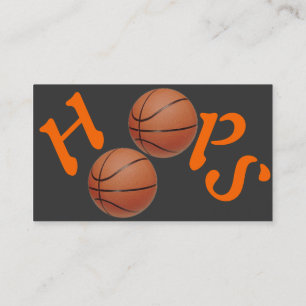 Basketball Hoops Business Card
