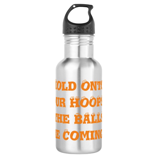 Basketball Hoops Funny Eyeball s 532 Ml Water Bottle (Front)