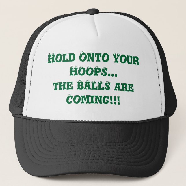 Basketball Hoops Humour Trucker Hat (Front)