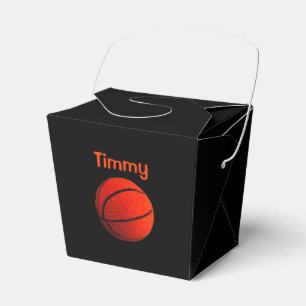Basketball Hoops Orange Black Favour Box