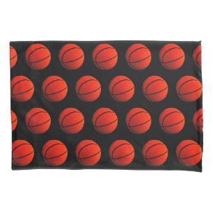 Basketball Hoops Orange Black Pillowcase