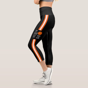 Basketball Hoops Player Girl Birthday Gift Capri Leggings