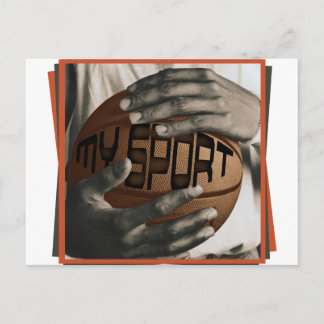 BASKETBALL HUG - MY SPORT - GIFTS POSTCARD