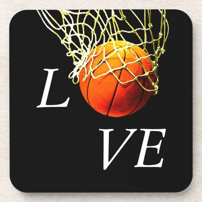Basketball I Love Coaster (Front)