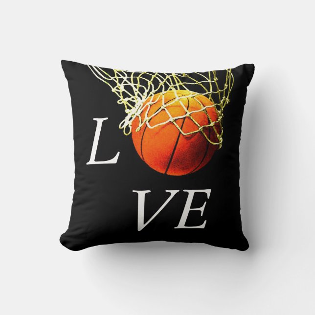 Basketball I Love Cushion (Front)