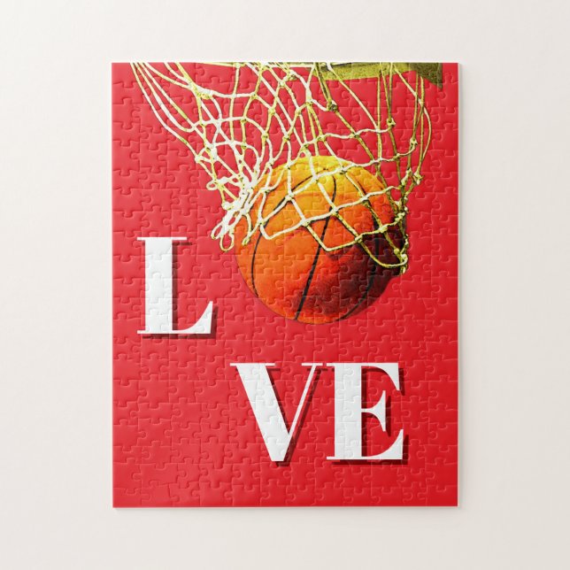 Basketball I Love Jigsaw Puzzle (Vertical)
