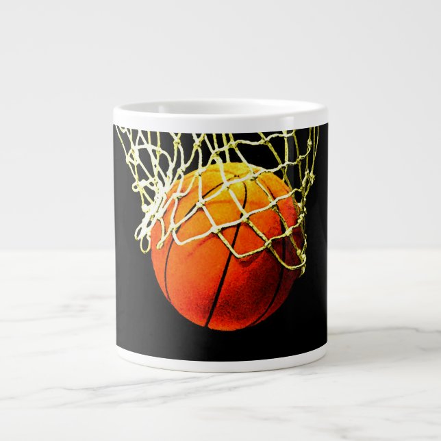 Basketball I Love Large Coffee Mug (Front)