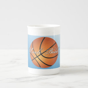 Basketball Image 🏀 Monogram Budget Special  Bone China Mug