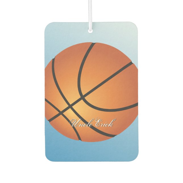 Basketball Image 🏀 Monogram Budget Special  Car Air Freshener (Front)