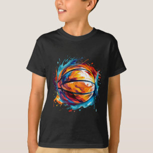 Basketball In Art Design 1 T-Shirt