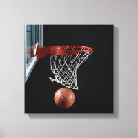 Basketball in Hoop