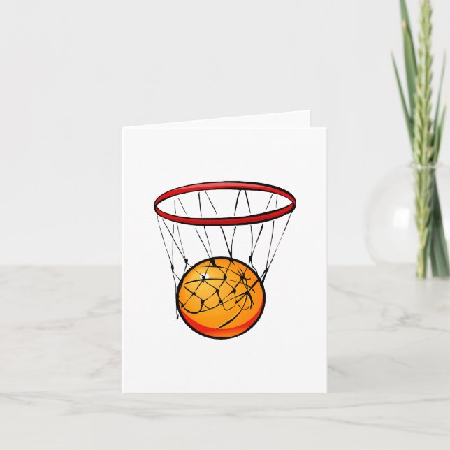 Basketball in hoop card (Front)