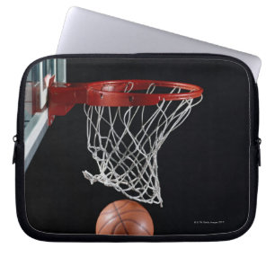 Basketball in Hoop Laptop Sleeve