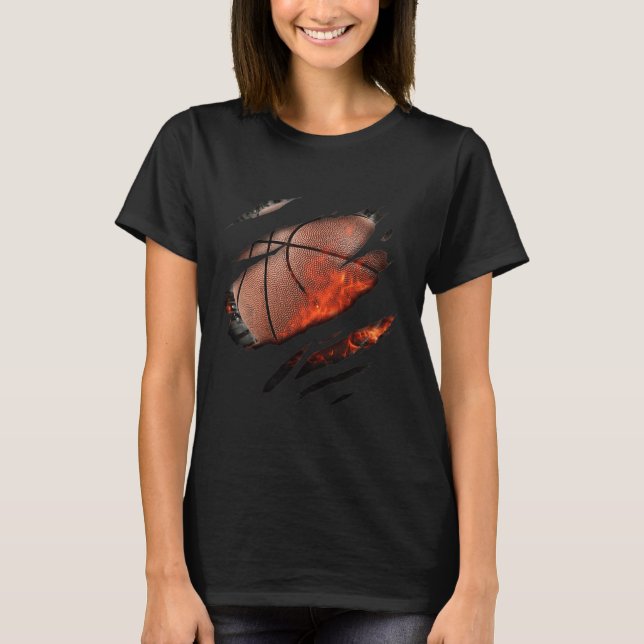 Basketball in me Design T-Shirt (Front)