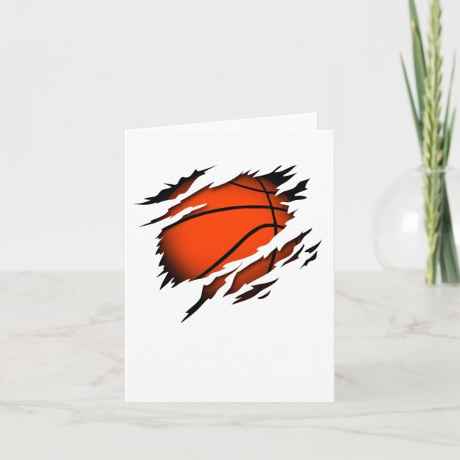 Basketball In The Heart Basketball Player Pion  Card (Front)