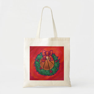 Basketball Inside Christmas Wreath Tote Bag