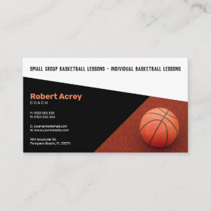 Basketball Instructor Coach Trainer Business Card