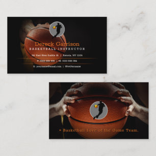 Basketball Instructor Coach Trainer Business Card