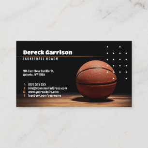 Basketball Instructor Coach Trainer Business Card