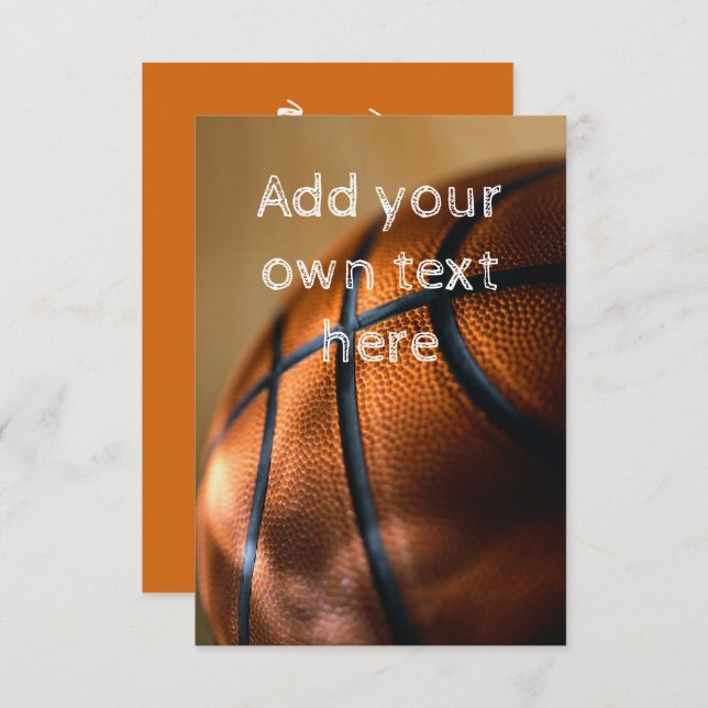 Basketball Invitation (Front/Back)