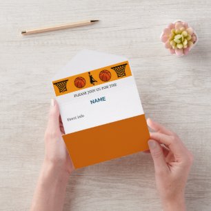 BASKETBALL INVITATION customisable