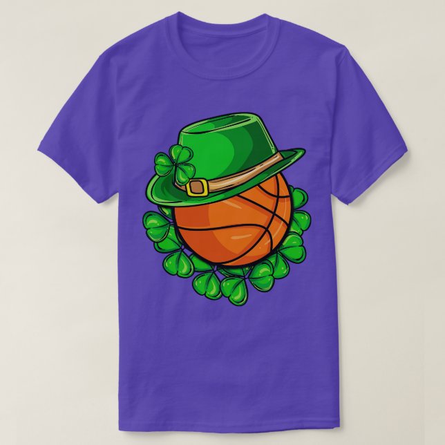 Basketball Irish St Patricks Day T-Shirt (Design Front)