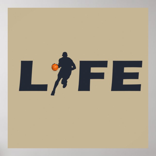 basketball is life poster (Front)