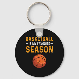 Basketball Is My Favourite Season Key Ring