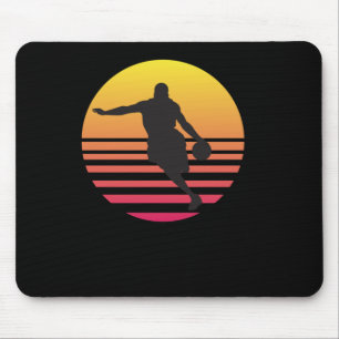 Basketball Is My Favourite Sunset Dribble Mouse Pad