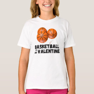 Basketball Is My Valentine Funny Valentine's Day T-Shirt