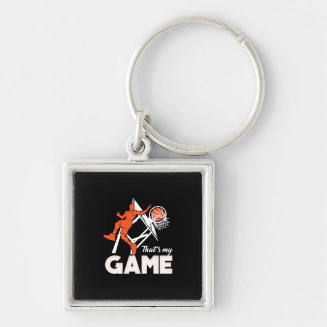 Basketball It Is My Game Key Ring (Front)