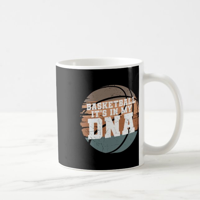 Basketball It's In My Dna 1  Coffee Mug (Right)