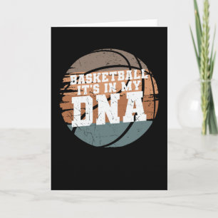 Basketball It's in my DNA for Basketball Lover Card