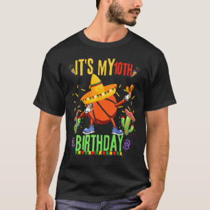 Basketball It's My 10th Birthday 10 Years Old Cinc T-Shirt
