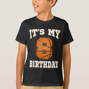 Basketball It's My 8th Birthday 8 Years Old Boy Gi T-Shirt
