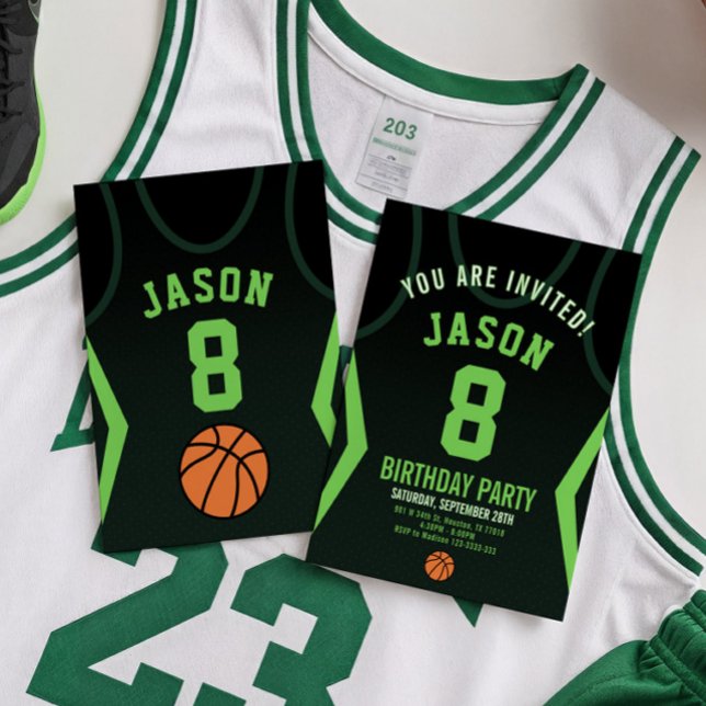 Basketball Jersey Birthday Invitation (Creator Uploaded)