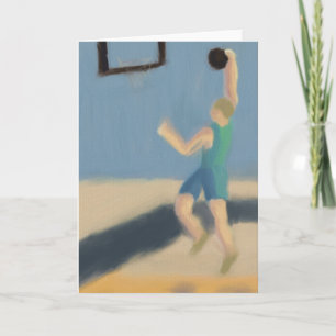 Basketball Jump, Greeting Card