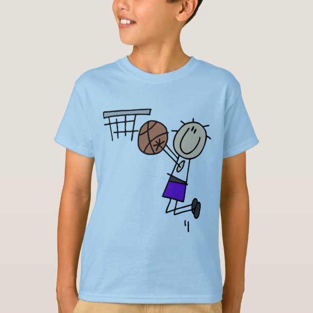 Basketball Jump Shot - Purple Tshirts and Gifts (Front)