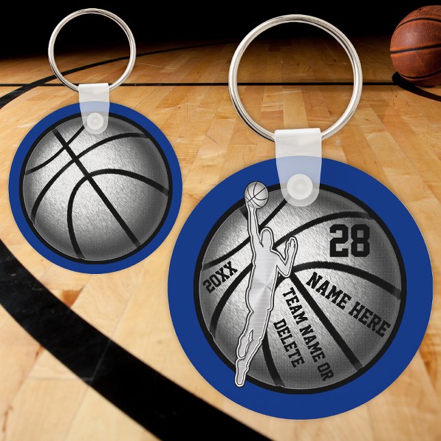 Basketball Keychains, 4 Text Boxes and Your Colors Key Ring (Creator Uploaded)