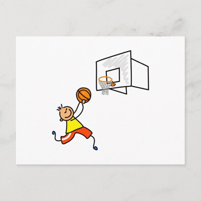 Basketball Kid Postcard (Front)