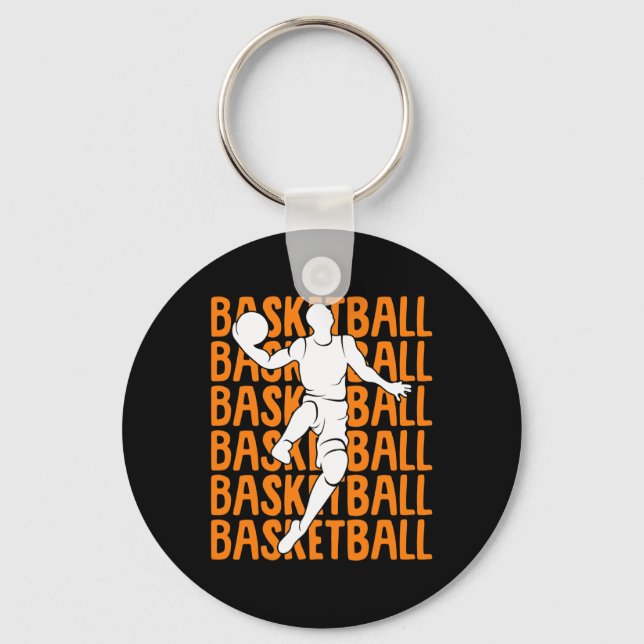 Basketball Kids Boys Men 1 Key Ring (Front)
