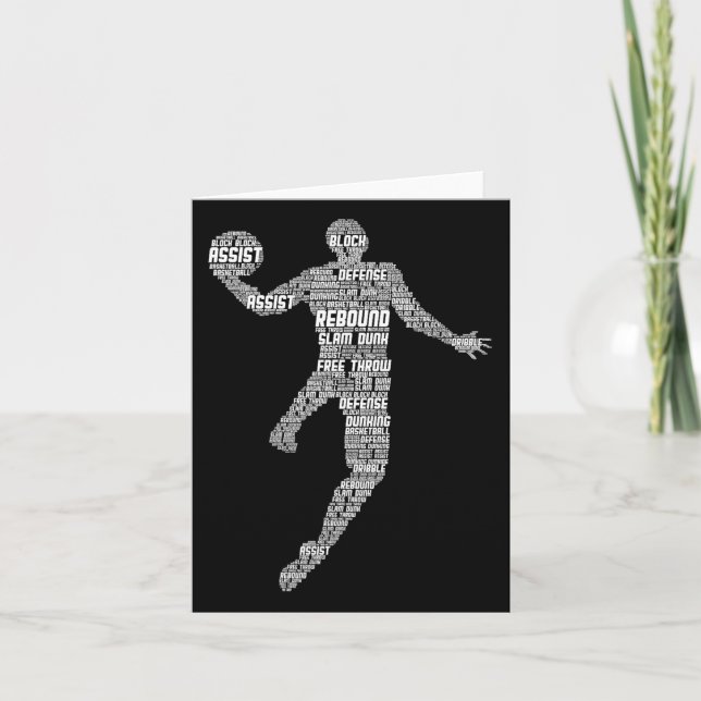 Basketball Kids Boys Men  Card (Front)
